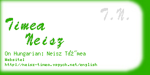 timea neisz business card